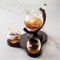 Verolux Whiskey Globe Dekanter Set mit 2 geätzten Gläsern in Geschenkbox,Geburtstagsgeschenke für Männer und Frauen,Home Bar Zubehör für Bourbon, Scotch, Likör, Whisky, Gin, Tequila, Wodka und Brandy