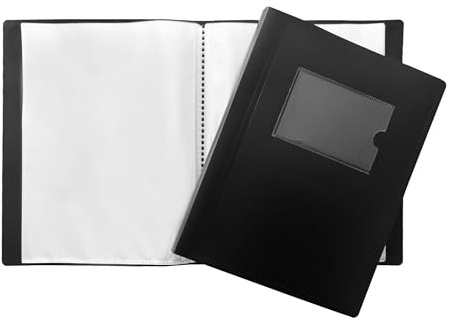 A5, schwarzer flexibler Einband, 100 Hüllen