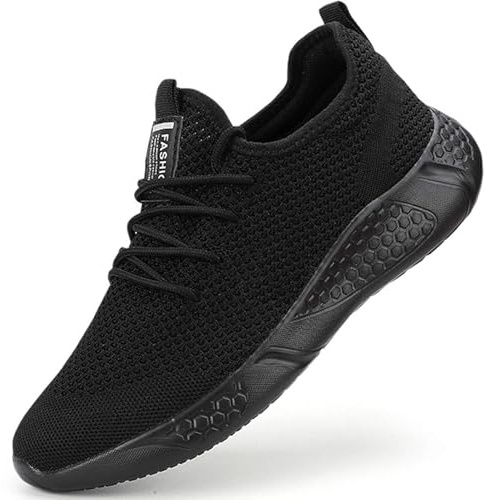 Basket Jogging Sneakers Hommes Chaussure de Course Trainer Tennis Sport Homme Gym Fitness Ourdoor Running Noir 44