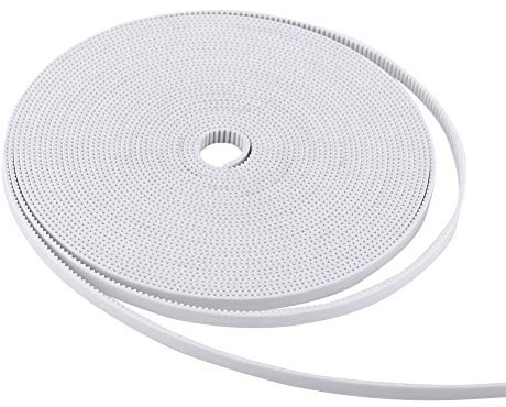 10m 6mm Breite Zahnriemen GT2 6mm Stahlkern Zahnriemen für 3D-Drucker Weißes 2gt6 Open End Pu-Material mit Stahlkern 3D-Druckerzubehör