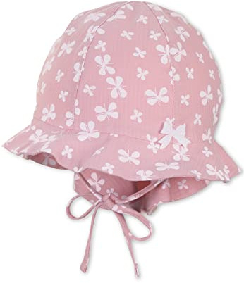Sterntaler Unisex barn solhatt fjärilar barnhatt, delikat rosa, normal, Mjuk rosa
