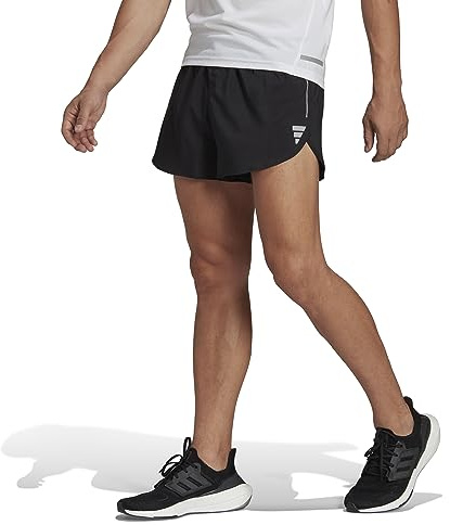 adidas Herren Own The Run Split Shorts, Black, XXL