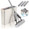 Sponge Mop and Buckets Sets, PVA Sponge Mop with 3pcs Replacement Absorption Sponge Heads and Wringing Bucket, Hands Free Squeeze Mop Floor Mops for Cleaning Laminate, Tile, Hardwood Floor