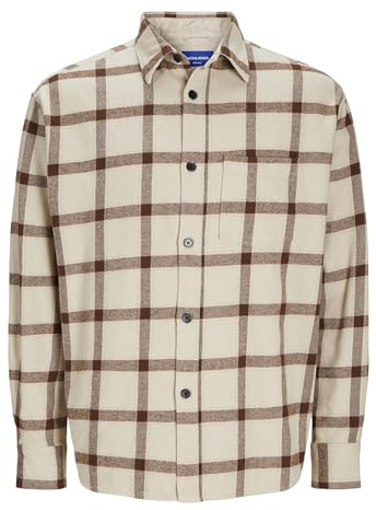 Jorfrederiksberg - Maglietta Flannel LS SN, Farina d'avena, M