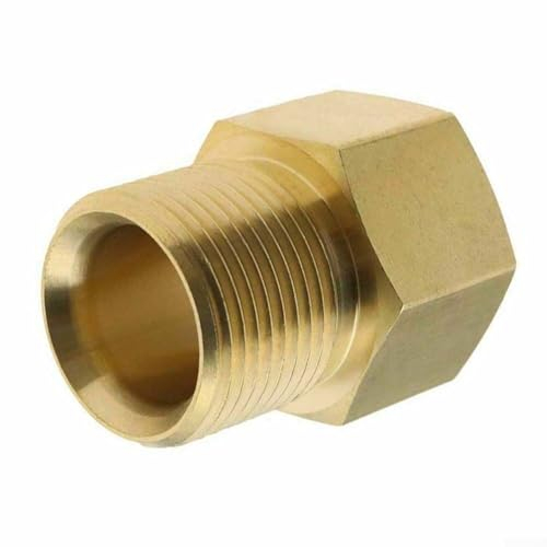 Adaptateur de coupleur pour nettoyeur haute pression en laiton M22 22 mm filetage femelle vers 14 mm mâle