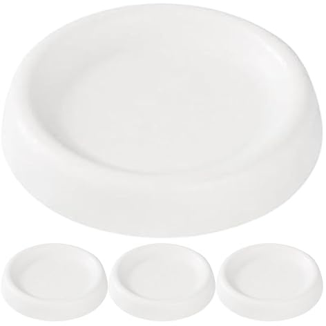 Tappetino per lavatrice, tappetino antivibranti per lavatrice, tappetino bianco antirumore per frigorifero e asciugacapelli, stabilizzatore frigorifero per ridurre il rumore bianco, 4 tappetini per
