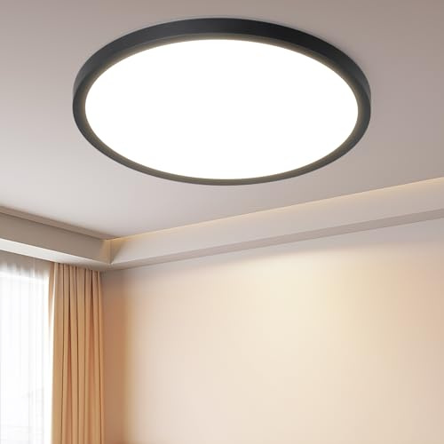 ZMH Deckenlampe LED Deckenleuchte Badezimmer - Ø30cm Badezimmerlampe Flach