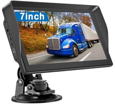 NEWFUN Navigatore Camion,Navigatore Auto,2025 7 Pollici GPS Touchsceen Navigatore 8GB,con POI Avviso Guida vocale Lane Programma gratuito a vita Aggiornamento UE,per Auto Camion
