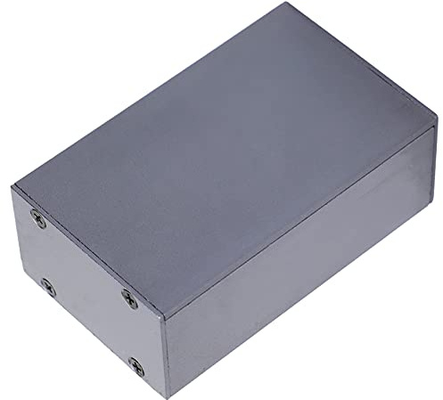 Accuscolo di Alluminu, Scatola di Progetto Elettrico Integrato in Lega Alluminio Scatole Grigie Terminali Grigio elettricità 30x50x80mm Custodia