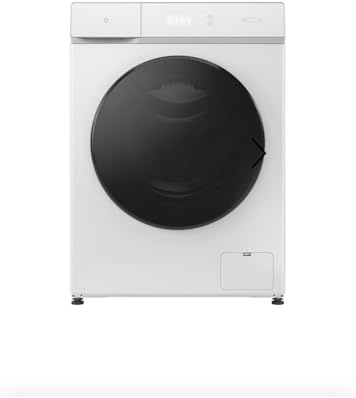 Smart Front Load Washing Machine, Digital Display, Large Capacity, White (10kg Front Loading Washing and Dry Machine)