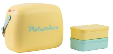 Polarbox® Summer Retro - Bolsa térmica Amarilla - Cian 6L