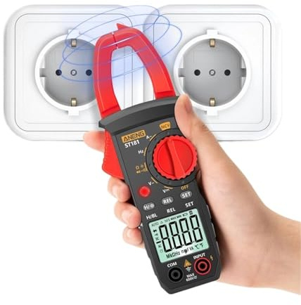 1 st ST181 digital klämmätare DC/AC ström 4 000 stycken multimeter amperemätare spänning testare bil amp Hz kapacitans