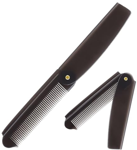 Bkljkf Foldable Comb | Beard Brush - Compact Folding Comb for Hair Beard Care Men Women Car Travel - Travel Car Workplace Home