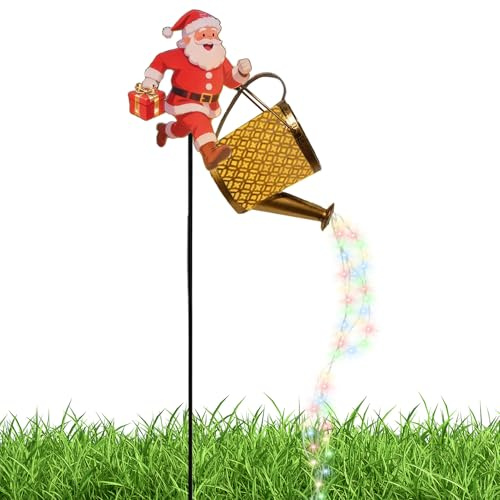 Uozonit Lampes solaires de Noël vintage en fer | Lampes de Noël solaires d'extérieur étanches pour décoration de jardin, allée, patio, porche, vacances, allée, parterre de fleurs