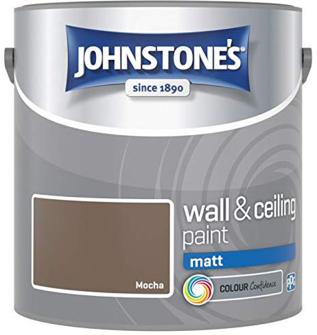 Johnstones No Ordinary Paint Water Based Interior Vinyl Matt Emulsion Mocha 2.5 Litre