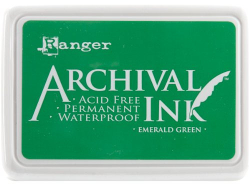 Ranger 1-Piece Archival Stempelkissen #0-Emerald, Grün