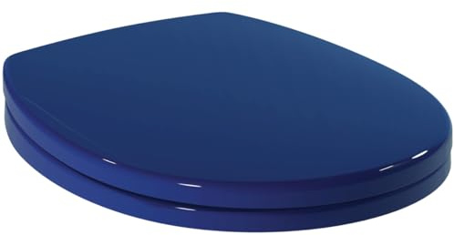Ideal Standard Contour 21+ WC-Sitz mit schlanker Form – Blau | WC-Sitz aus langlebigen Material hergestellt, S406536