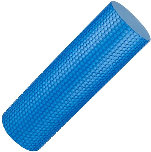 Jazooli Large Foam Roller Tube Yoga Pilates High Density Trigger Point Physio Massage - Blue