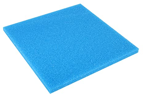 Wacredo Filterschaum zur Verwendung für Aquaristik und Teichfiltersysteme Filterschwamm Filtermatte (50 x 50 x 3cm - 10PPI (grob), blau)