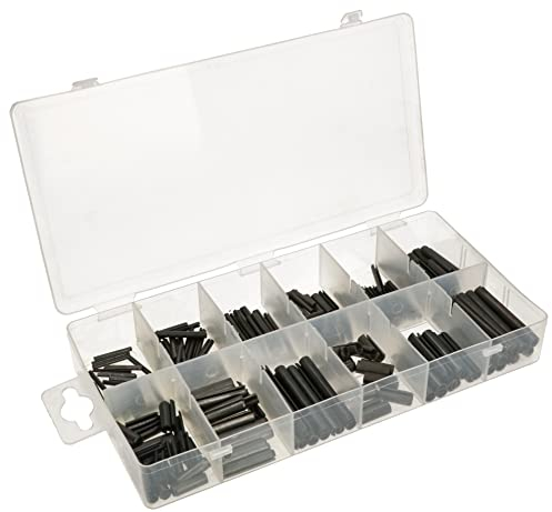 KOTARBAU® Spannhülsen Satz 245 Stk. ø 1,5-6 mm Hohlsplinte Federbolzen Hohlspannstifte Sortiment Praktischer Organizer