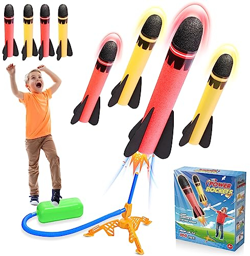 HappyKidsClub Raketen Spielzeug für Kinder, Outdoor Spielzeug ab 3-12 Jahre Junge Outdoor Spiele OsternGeschenke Kinder 3-12 Jahre Garten Spielzeug Kinder für Draußen Kinderspielzeug ab 3-12 Jahre