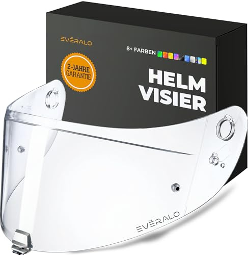 Everalo Écran pour Casque HJC RPHA 70 - RPHA 11 - HJ26 - HJ-26ST | Visière de rechange exclusive, compatible avec lentille antibuée et Tear-Off