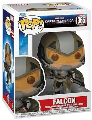 Funko POP! Marvel: Captain America: Brave New World - Falcon - Samlarobjekt vinylfigur - Presentidé - Officiella varor - Leksaker för barn och vuxna - Filmfans - Modellfigur för samlare