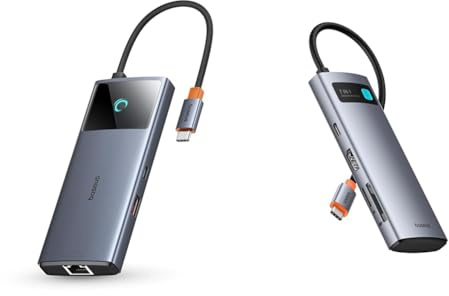 Baseus USB C Hub 10Gbps USB 3.2 Adapter mit LAN Ethernet & USB C Hub 7 in 1 Adapter mit 4K@60Hz HDMI
