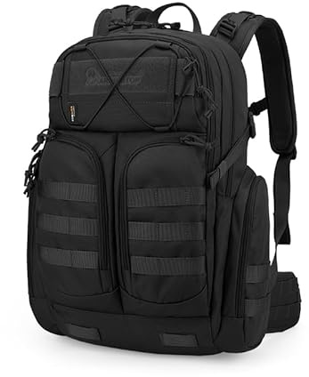 Mardingtop 40 l Molle militär ryggsäck vandringsryggsäck taktisk ryggsäck utomhus ryggsäck män Cordura-ryggsäck för vandring, bergsklättring, överlevnad, Tm6626-svart