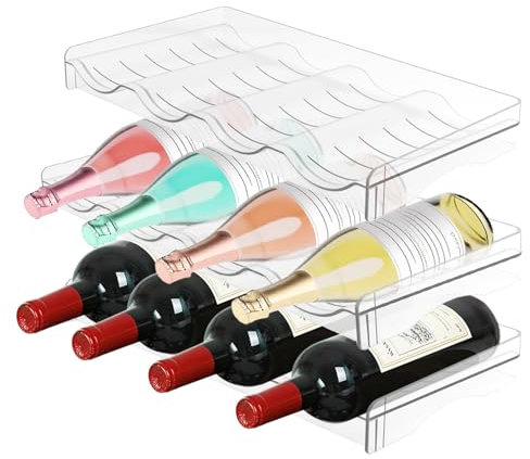 FYting 3 Piezas Botellero Frigorifico,Botellero Nevera,para Strohhalmbecher Beber Botella de Agua Deportes de Botella - 3 Capas Sin Soporte Lateral -12 Botellas