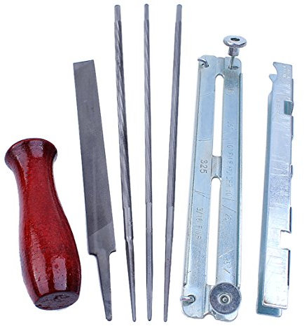 Accessori per utensili 3/16'' 4,8 mm 7/32'' 5,5 mm 5/32'' 4 mm Affilatura rotonda piatta Affilatrice per affilatura Lima per affilatura Kit di supporto per impugnatura per utensili per catena di motos