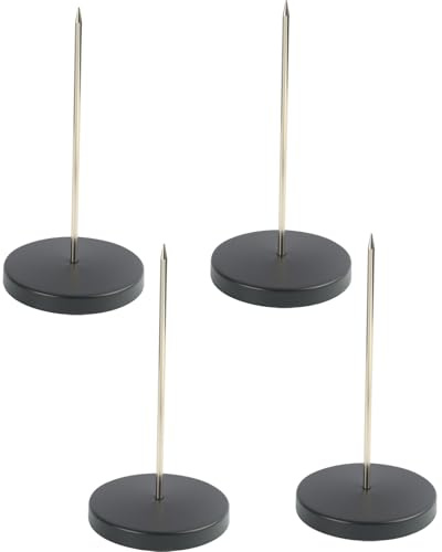 4 Piezas Tenedor Sostenedor, Factura Recibo de Horquilla Soporte Para Recibos de Papel,Facturas y Notas, Portabigotes para Oficina, Cocina y Restaurante (Diseño Elegante y Funcional)