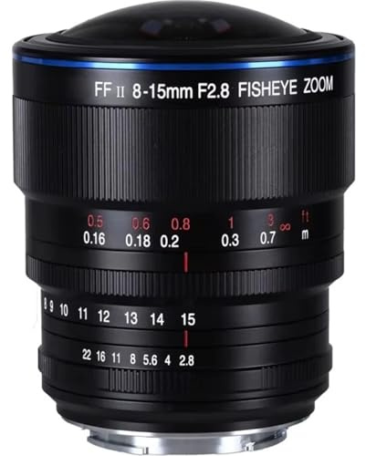 Compatibile con Sony E Canon RF Nikon ZL Mount 8-15mm F/2.8 Fisheye Zoom Obiettivo grandangolare full-frame con messa a fuoco manuale(Sony E-mount(FE))