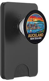 Auckland New Zealand Round Travel Souvenir City Tourist Gift PopSockets PopWallet for MagSafe