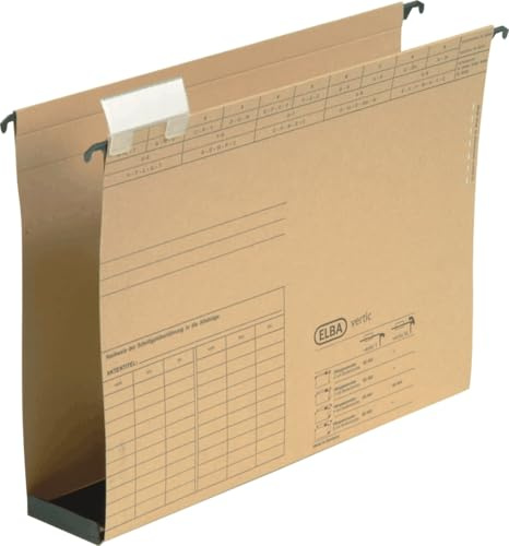 Elba 25 x Hängesammler vertic Ultimate A4 Karton 240g/qm 60mm naturbraun