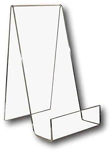 EPOSGEAR XL Extra Large Plastic Acrylic Perspex Book Plate Retail Display Stand Holder - Perfect for Schools, Nurseries, Libraries etc (Clear)