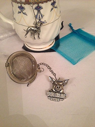 Pig On Wall 2inch Tea Ball Mesh Infuser Stainless Steel Sphere Strainer A33
