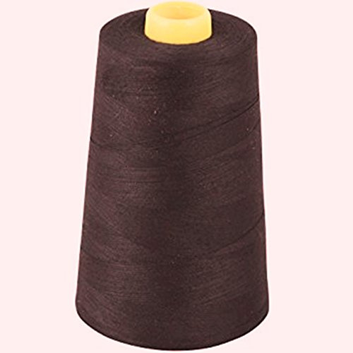 Polyester All Purpose Polyester Sewing Thread 40S/2, 4 x 5000 Meters (5468 Yard) Cones (Dark Brown) 4 Large Cones for Sewing, Quilting, Piecing, Stitch, Serger and Overlock