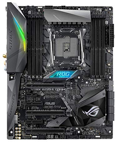 ASUS ROG STRIX X299-E GAMING Scheda Madre, Socket 2066 ATX, Aura Sync, 802.11 AC Wi-Fi, Dual M.2, USB 3, 1