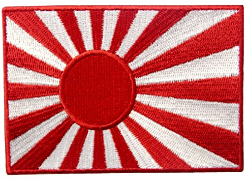 Japan marinblå flagga lapp broderad stigande sol applikation japansk kamikaze järn på sy på emblem