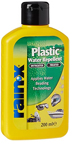 Rain-X Plastic Water Repellent - Advanced Water-Beading Protection for Plastic Surfaces - Enhances Visibility on Motorcycle Windscreens, Helmet Visors & Boat Windows - Long-Lasting - 200ml