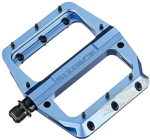 Sixpack Racing Vertic Flache Mountainbike-Pedale für Erwachsene, Unisex, Blau, Einheitsgröße