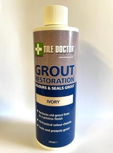 Tile Doctor Grout Restoration Kit Complete with Ivory Grout Colourant