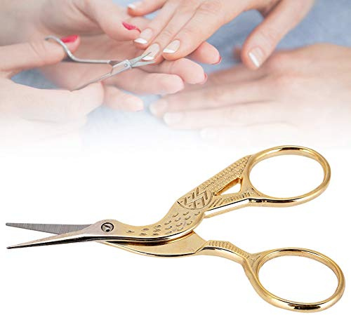 Nagelschere Edelstahl Maniküre Scherwerkzeuge Gold Vintage Carving Design Professionelle Nail Art Edelstahl Schere unverwechselbar und Mode