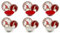 Excelsa Holly Gnomo Service d'assiettes 18 pièces en porcelaine