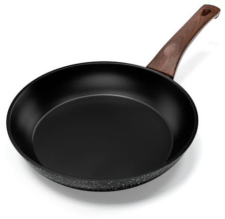 Innerwell Non-stick Stekpanna 20 cm, Reptålig Aluminiumstekpanna (Svart) | små stekpannor, liten induktion, PFOA-fri, (svart)