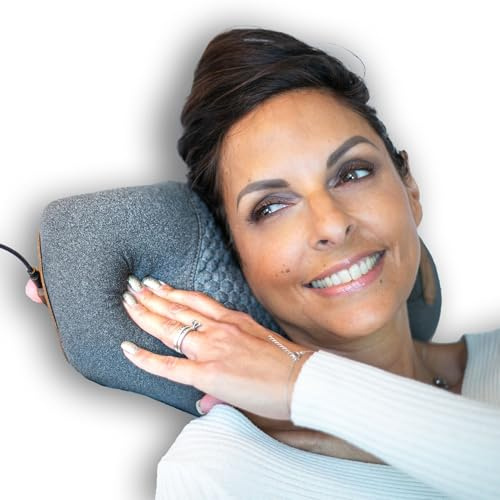 CLIMSOM - Coussin Chauffant Cervicales Mémoire de Forme Climsom Zen- Traction Cervicale Douce & Continue - 3 Températures 37/45/55°C - Arrêt Auto 30 min - Nuque Raide, Contractures - Recommandé Kiné