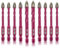 QUEFORET Brocas de Azulejos 10 Piezas - 6/6/6/6/6/6/8/8/10/10mm Corona para Madera Plástico Mampostería Hormigón, Perforación en Húmedo Azulejos Cerámica Mármol, Mango Hexagonal de Cambio Rápido