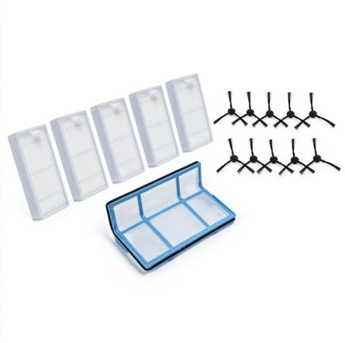 HOgardenME Ersatzteile Set für Medion MD18500/18600/MD18501 Staubsauger Seitenbürste Hepa-Filter Vorfilter Mesh Staubsaugerfilter Zubehör