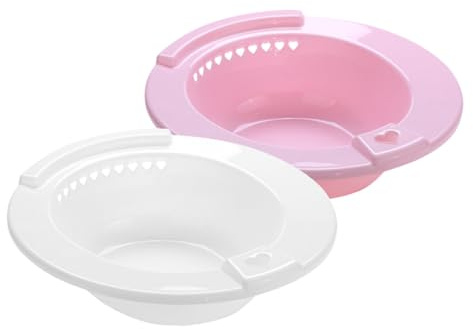 LRXIYODE 2stücke Sitzbad für Toilette Damen-bidet Hockbecken Stillbecken Waschbecken Platzsparend Gesundes Material Sicher und Langlebig